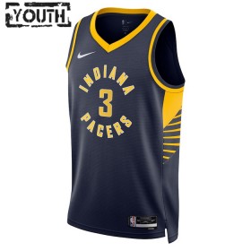 Canotte Bambino Indiana Pacers Chris Duarte 3 Nike 2022-23 Icon Edition Navy Swingman